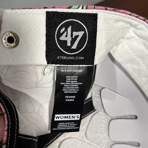 '47 Brand St. Louis Cardinals Hat Womens Pink Floral Back Strap Cap Clean Up - Picture 5 of 6